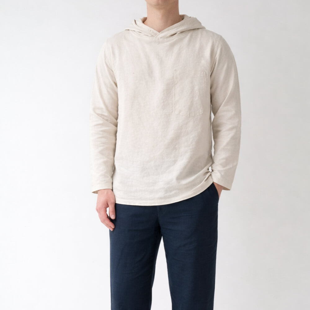 100% Hemp Handmade Mens Hoodie Shirts