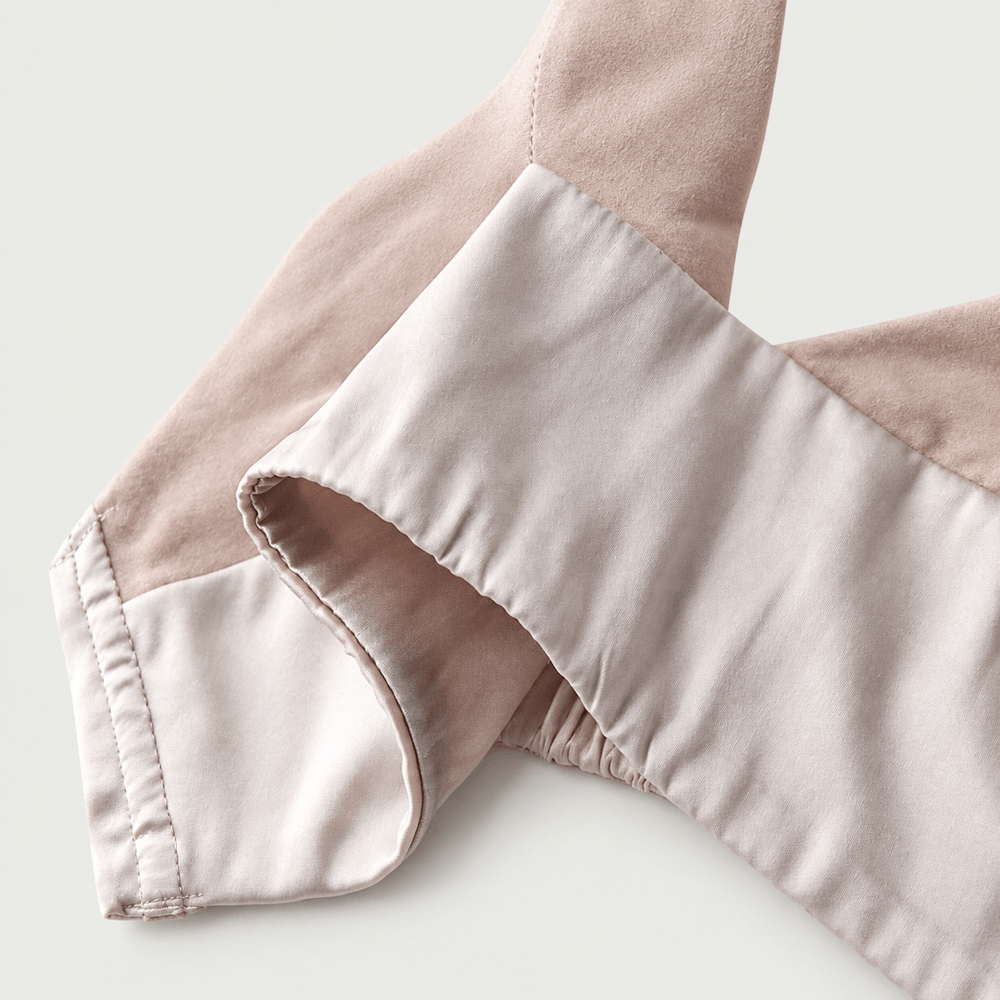 Veil 100% Knit Silk Handmade Triangle Bra - Pearl Nude