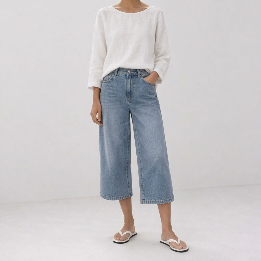 100% Hemp Handmade Long-Sleeve Top & Pants Set - White