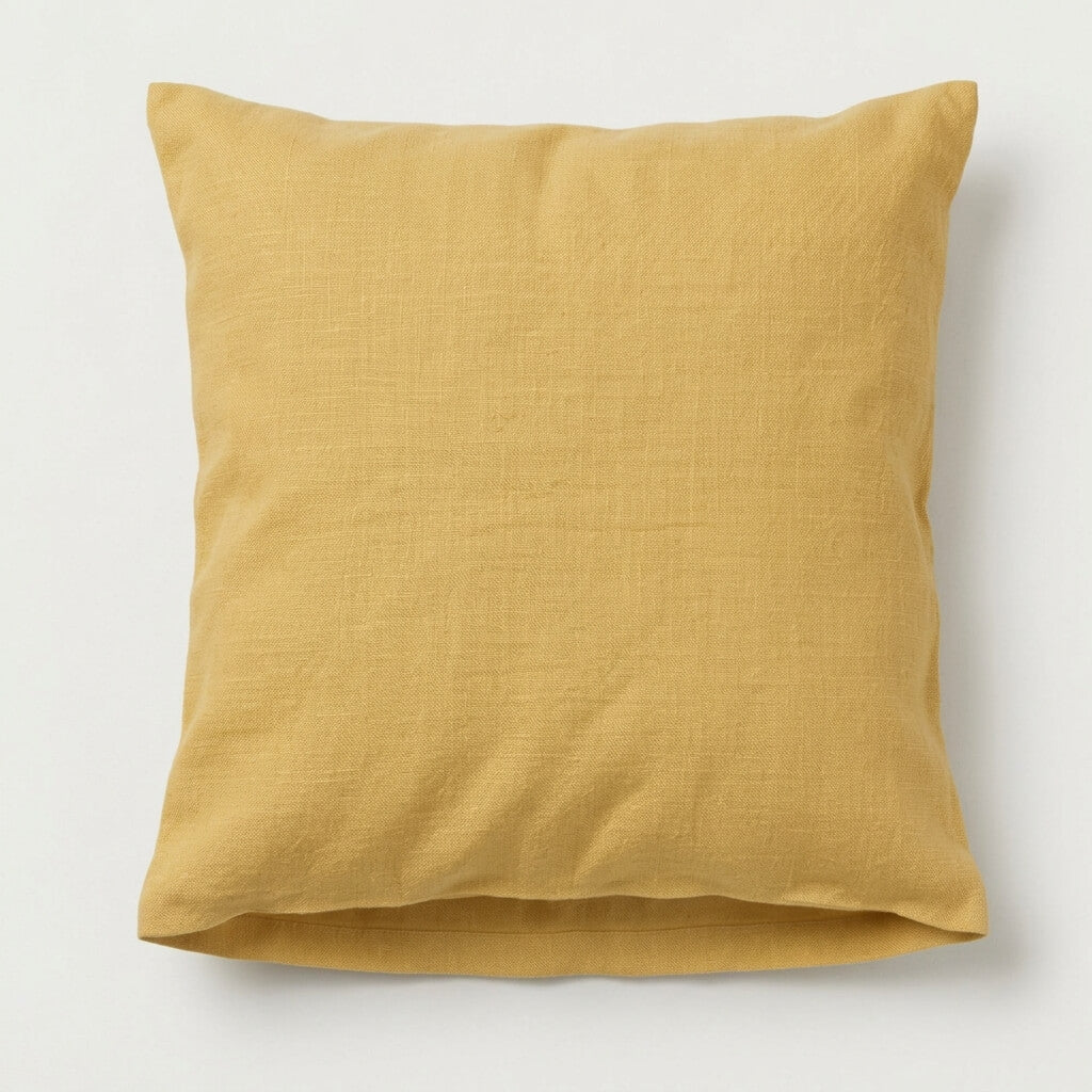 100% Hemp Handmade Pillowcase - Lemon