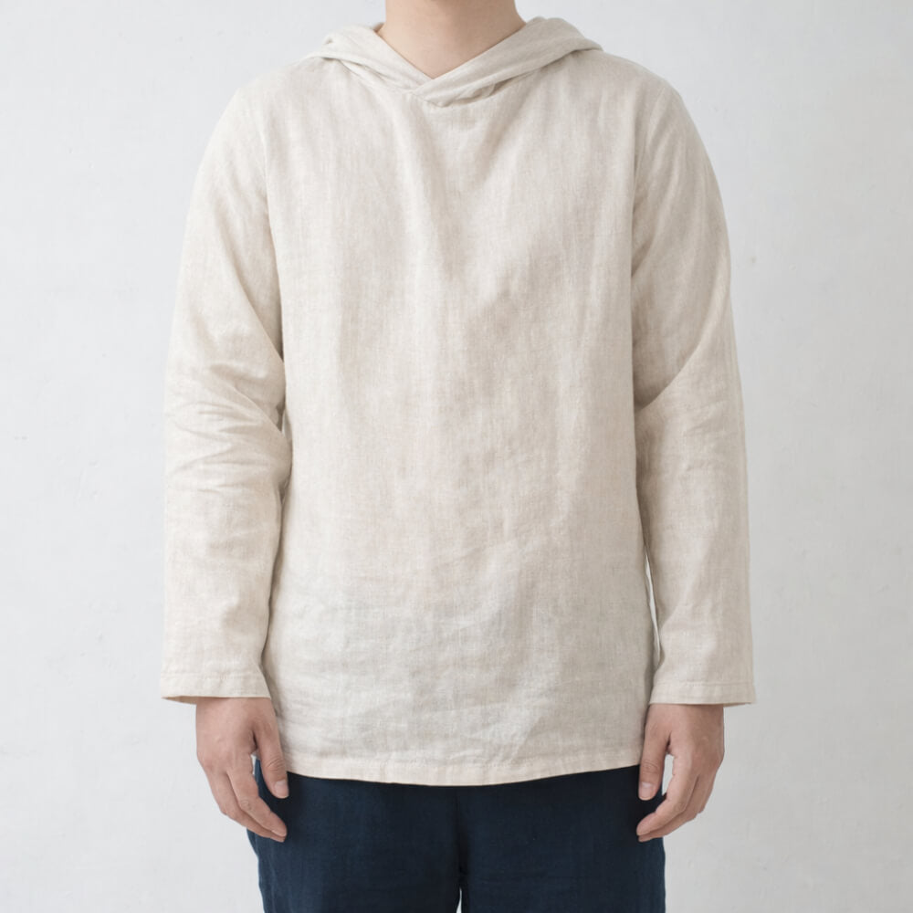 100% Hemp Handmade Mens Hoodie Shirts