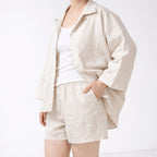 100% Hemp Handmade Shirt+Shorts Set