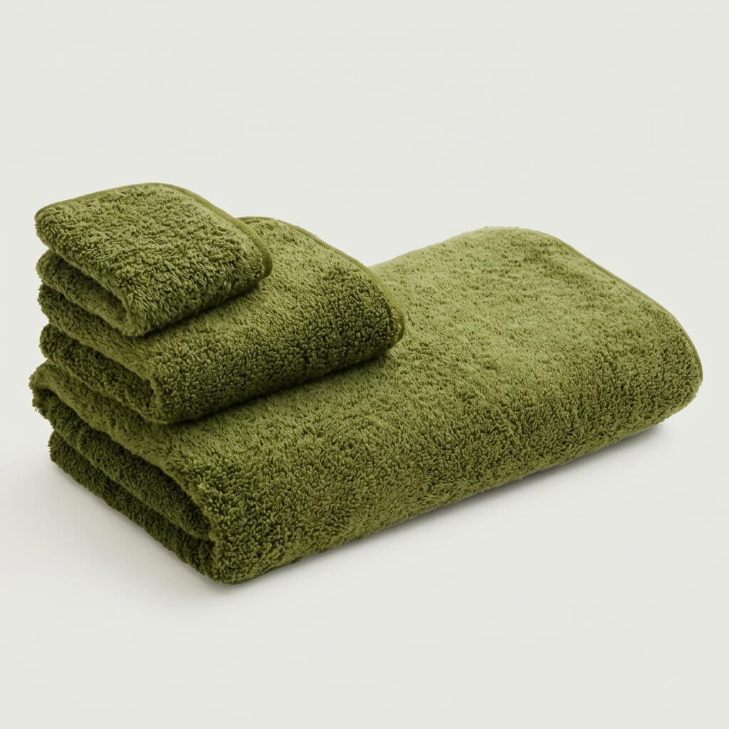 100% Egyptian Cotton Towel - Moss