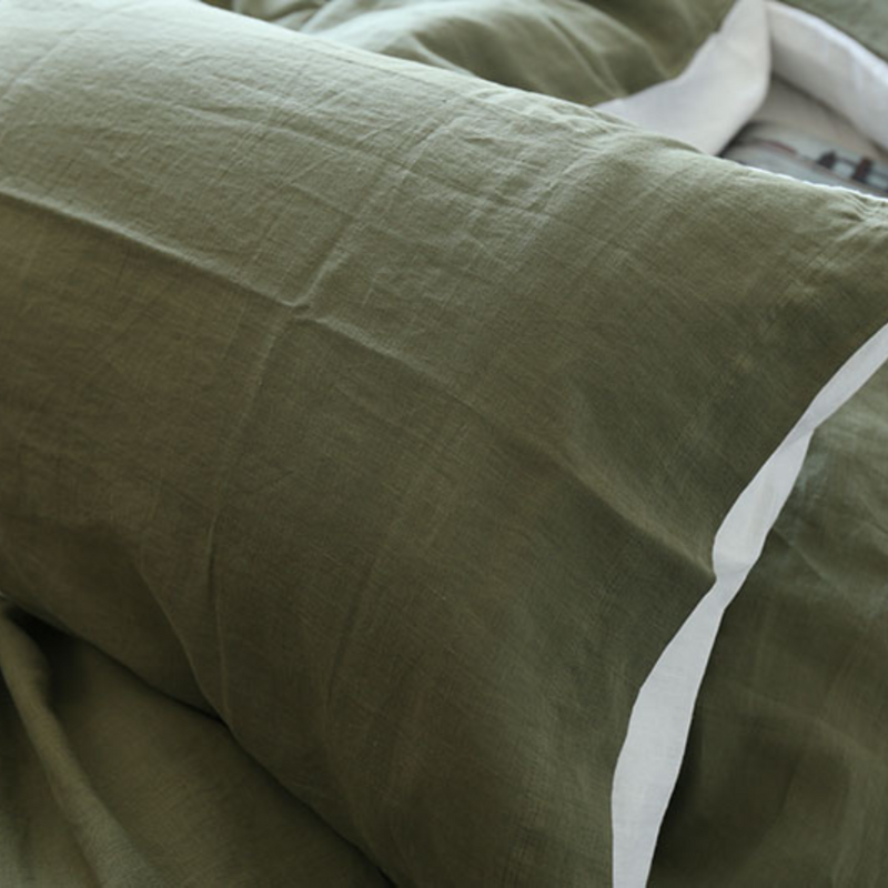 [US Size] 100% Hemp Duvet Cover, Double Sided-Queen