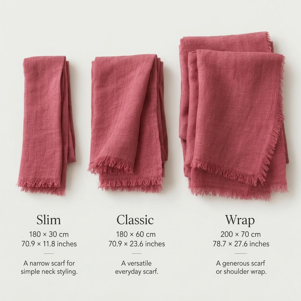 100% Hemp Handmade Scarf — Mustard