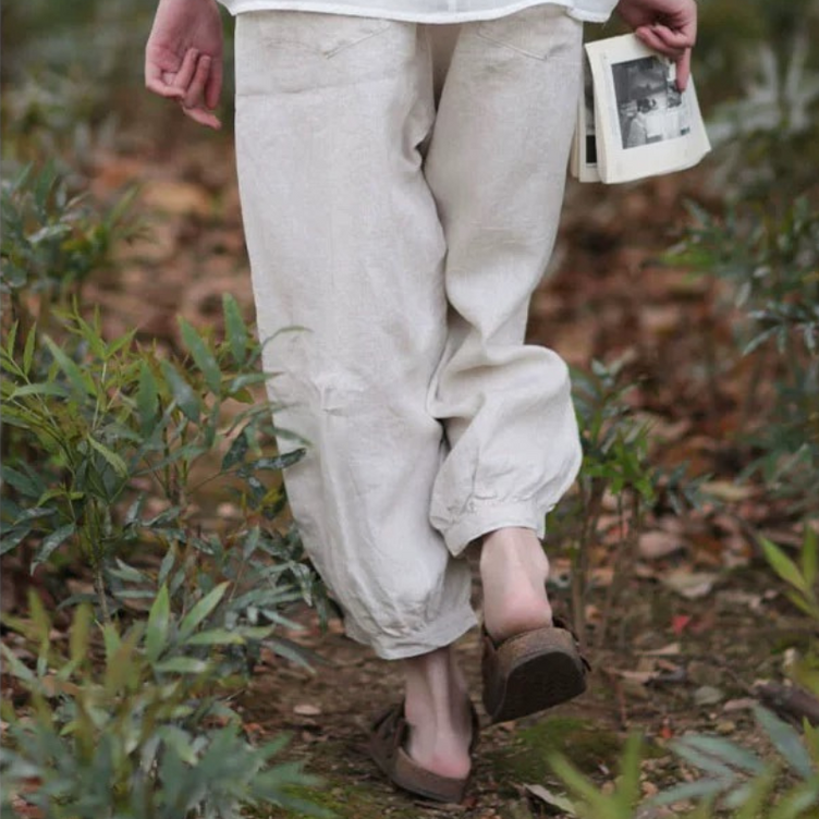 100% Hemp Jogger Pants| Handmade&Sustainable Hemp Clothing