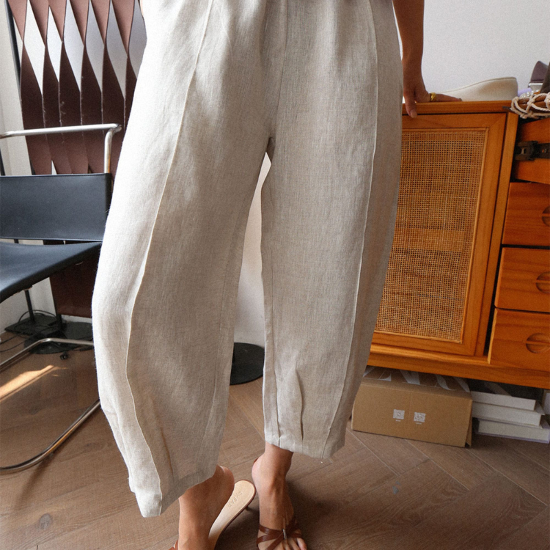 100% Hemp Jogger Waist Pants|Handmade&Sustainable Hemp Clothing