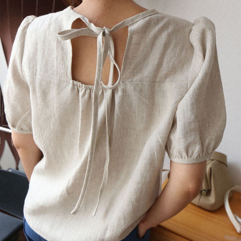 100% Hemp Reversible Blouse|Handmade&Sustainable Hemp Clothing
