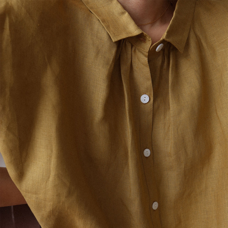 100% Hemp Short Sleeves Shirt|Handmade&Sustainable Hemp Clothing