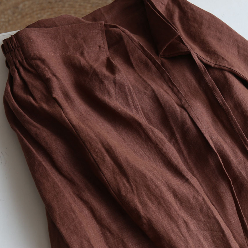 100% Hemp Tie Waist Skirt| Handmade &Sustainable Hemp Clothing