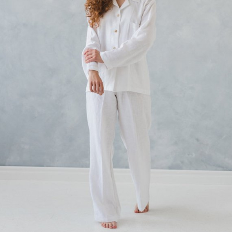 100% Hemp Women's Sleepwear Set|Handmade&Sustainable Hemp Clothing