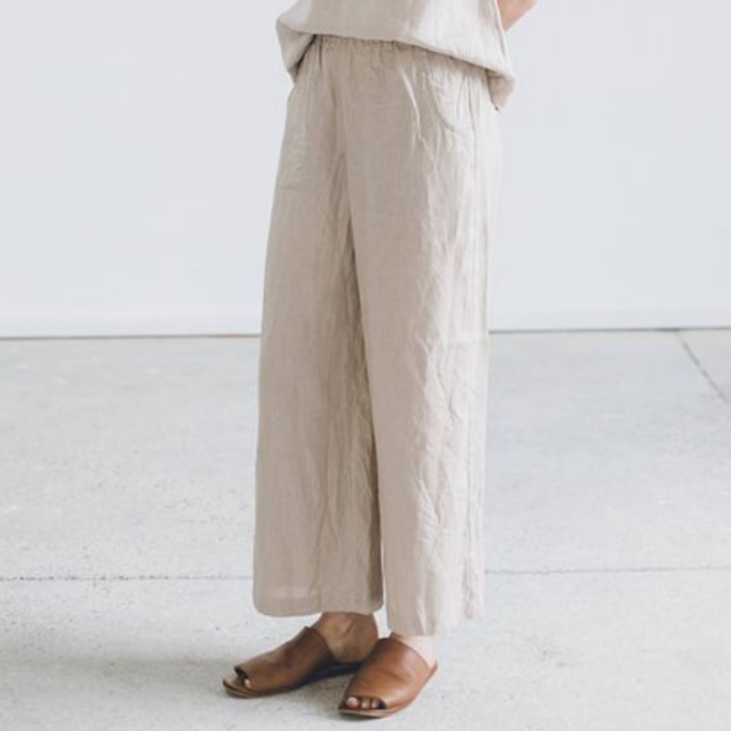 100% Hemp Women's Casual Pants - Simple & Handmade Hemp Clothing