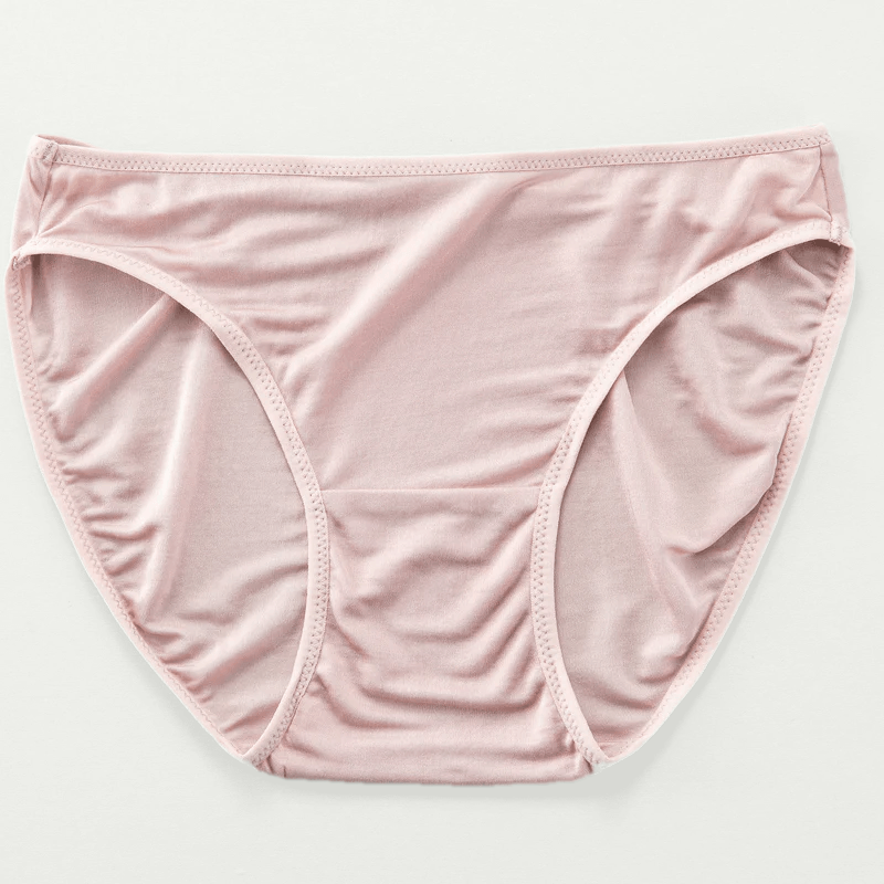 100% Silk Hipster Handmade Underwear - Blush