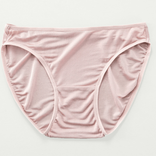 100% Silk Hipster Handmade Underwear - Blush