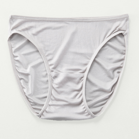 100% Silk Hipster Handmade Underwear - Grey