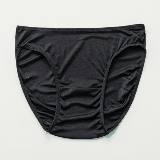 100% Silk Hipster Handmade Underwear - Charcoal