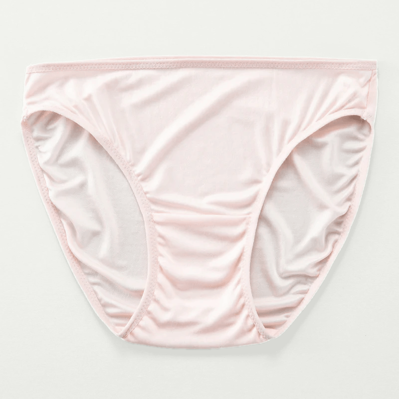100% Silk Hipster Handmade Underwear - Baby Pink