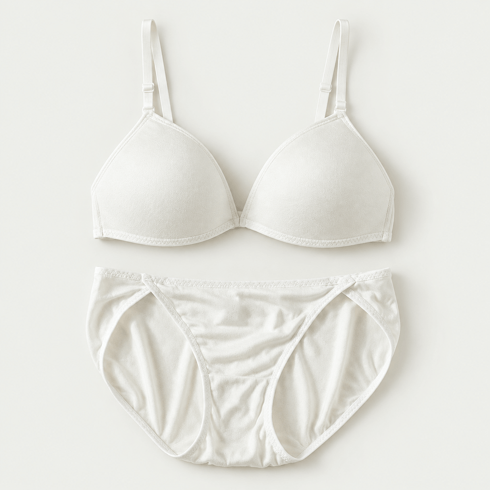 100% Silk Wired-Free Bra & Panty Set