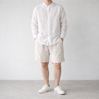100% Hemp Handmade Mens Collarless Shirt
