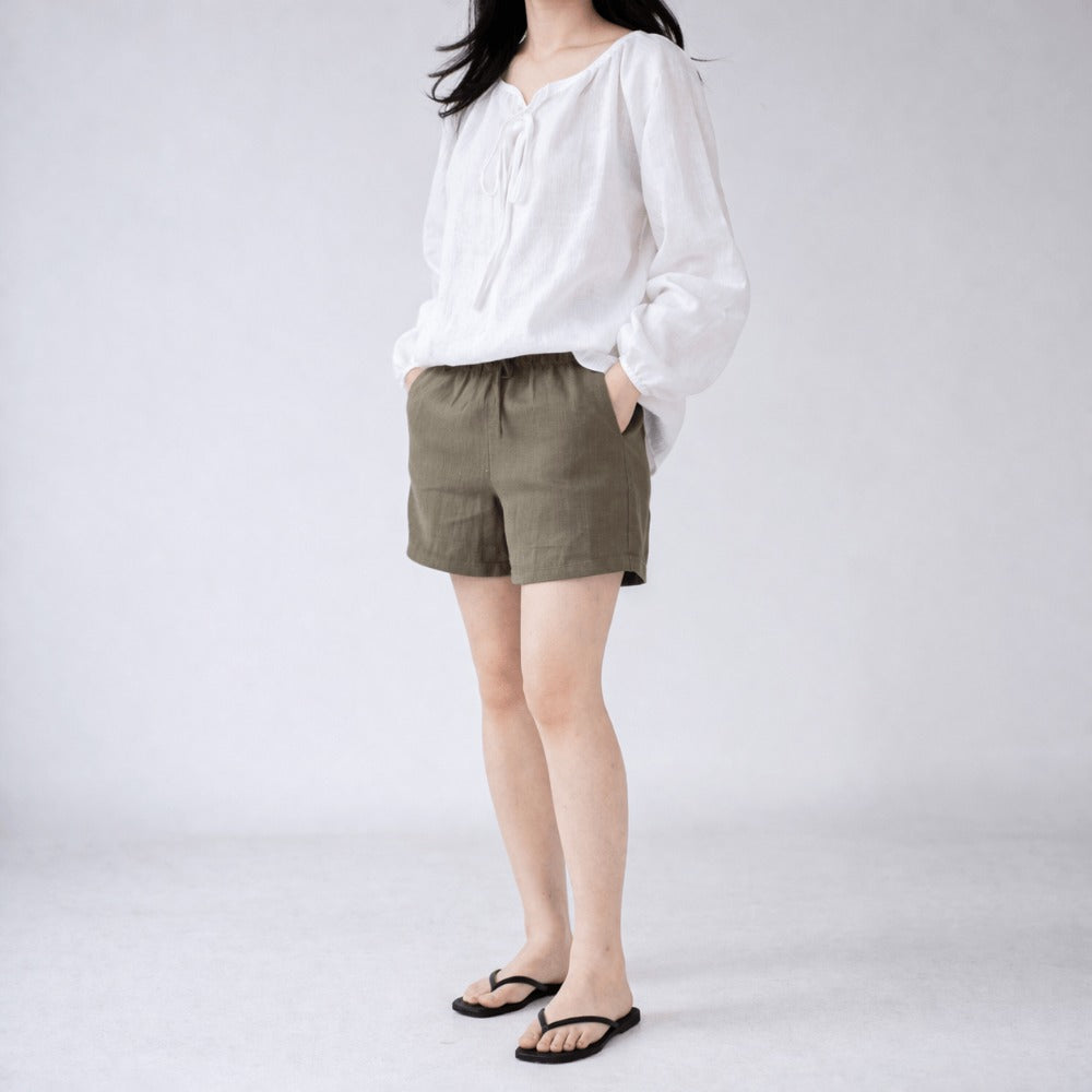 100% Hemp Handmade Tied Blouse