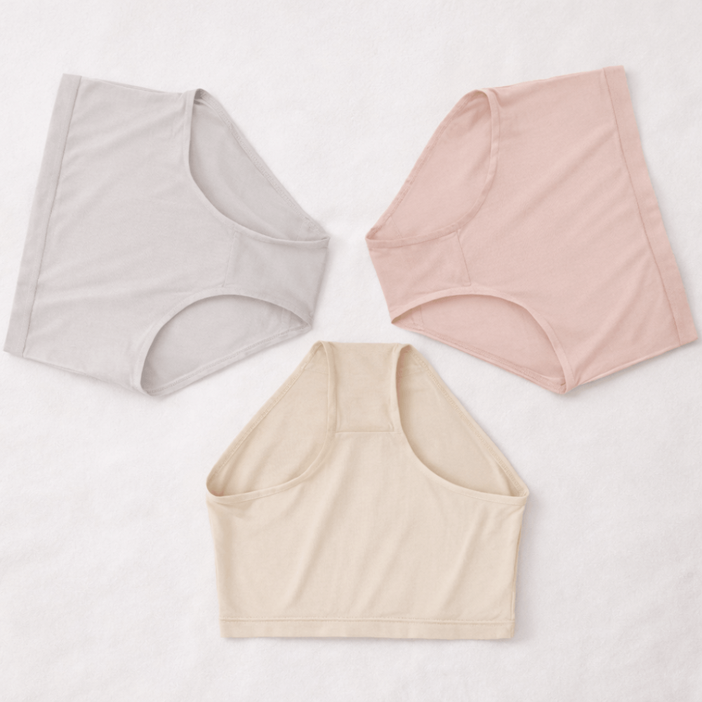 3-Pack 100% Silk High-Waisted Underwear