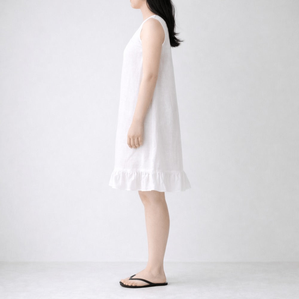 100% Hemp Handmade Ivory Dress