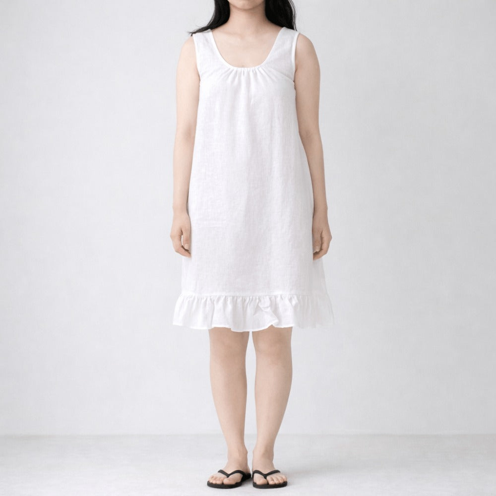 100% Hemp Handmade Ivory Dress