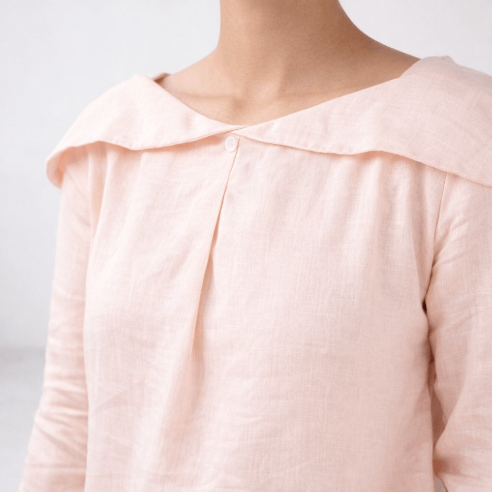 100% Hemp Handmade Tulip Blouse