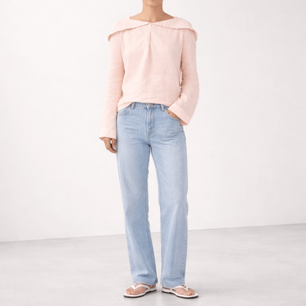 100% Hemp Handmade Tulip Blouse