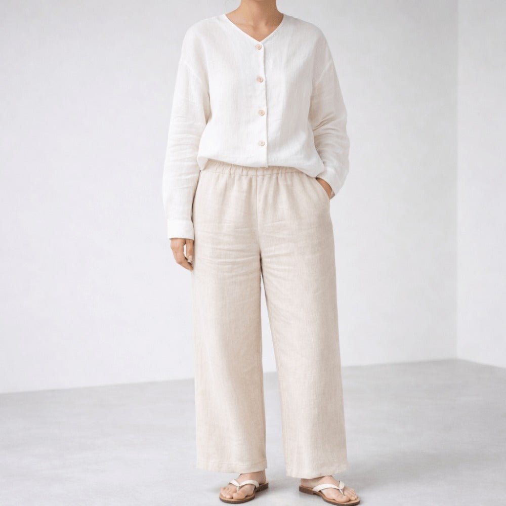 100% Hemp Handmade Wide Pants