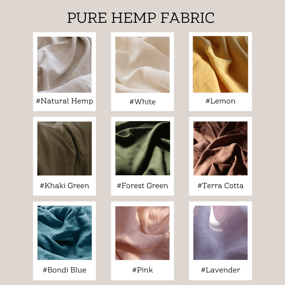 100% Hemp Handmade Belted Dress