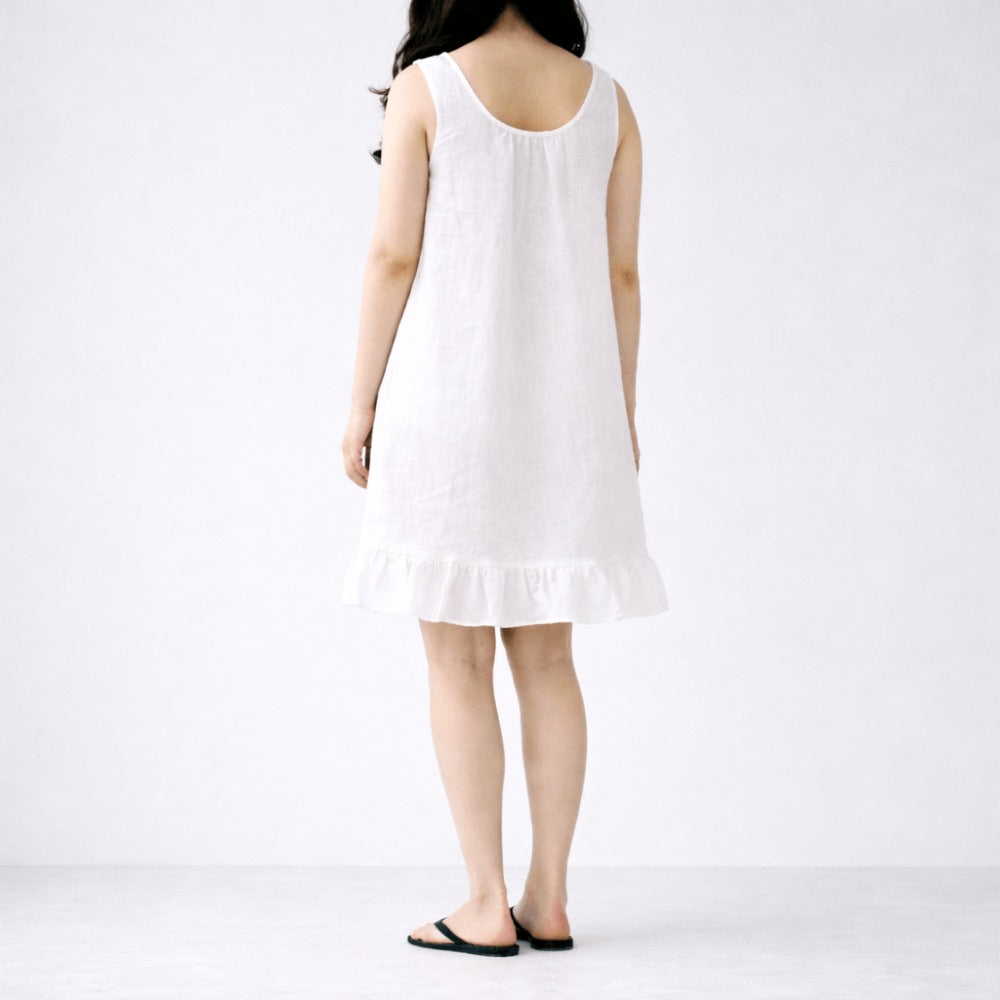 100% Hemp Handmade Ivory Dress