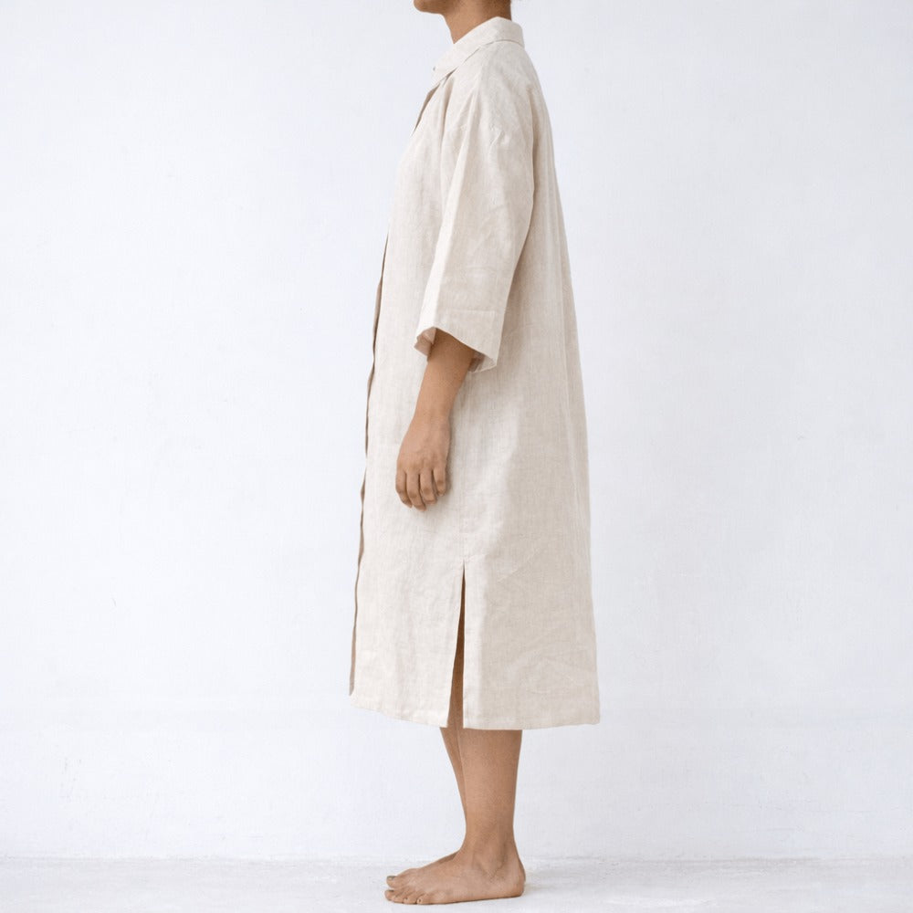 100% Hemp Handmade Botton Dress