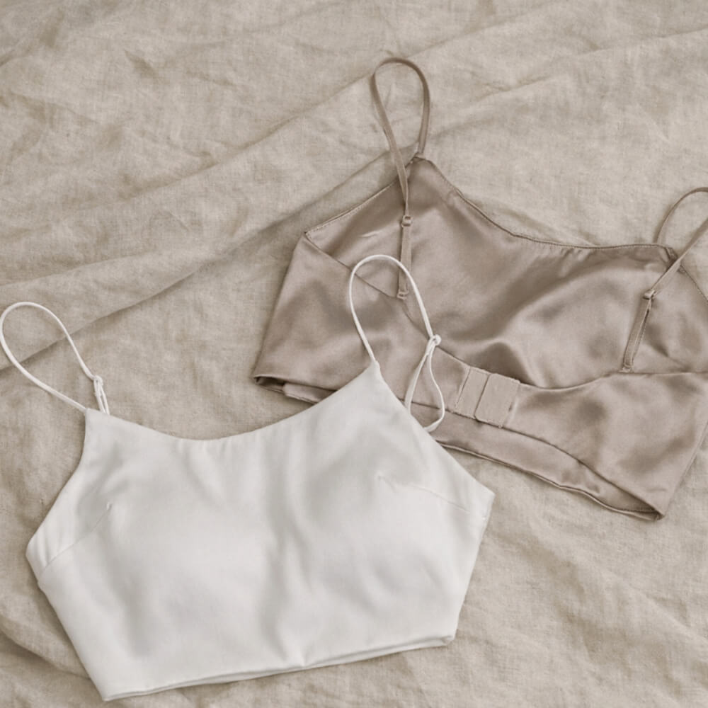 93% Silk Handmade Bralette