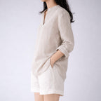 100% Hemp Handmade V-Neckline Shirt
