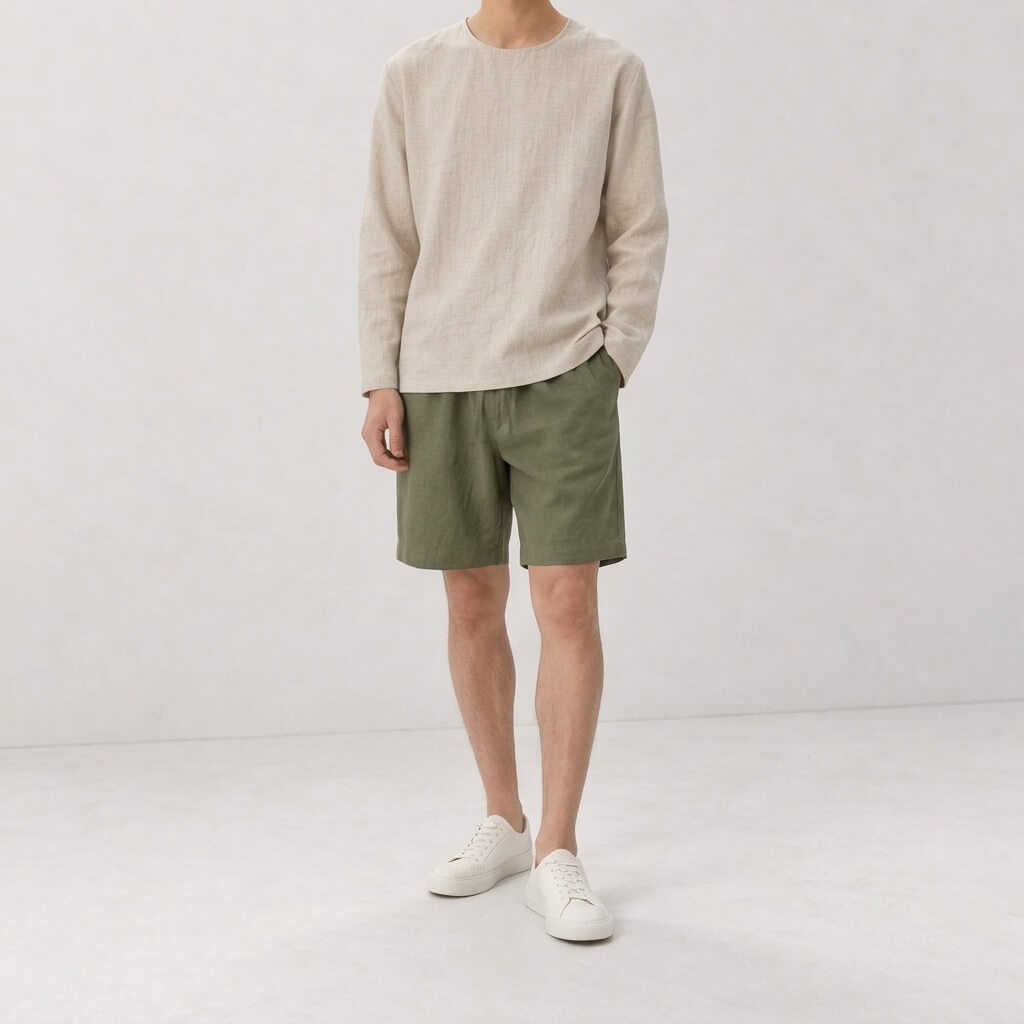 Alder 100% Hemp Handmade Long-Sleeve Shirt - Natural Hemp