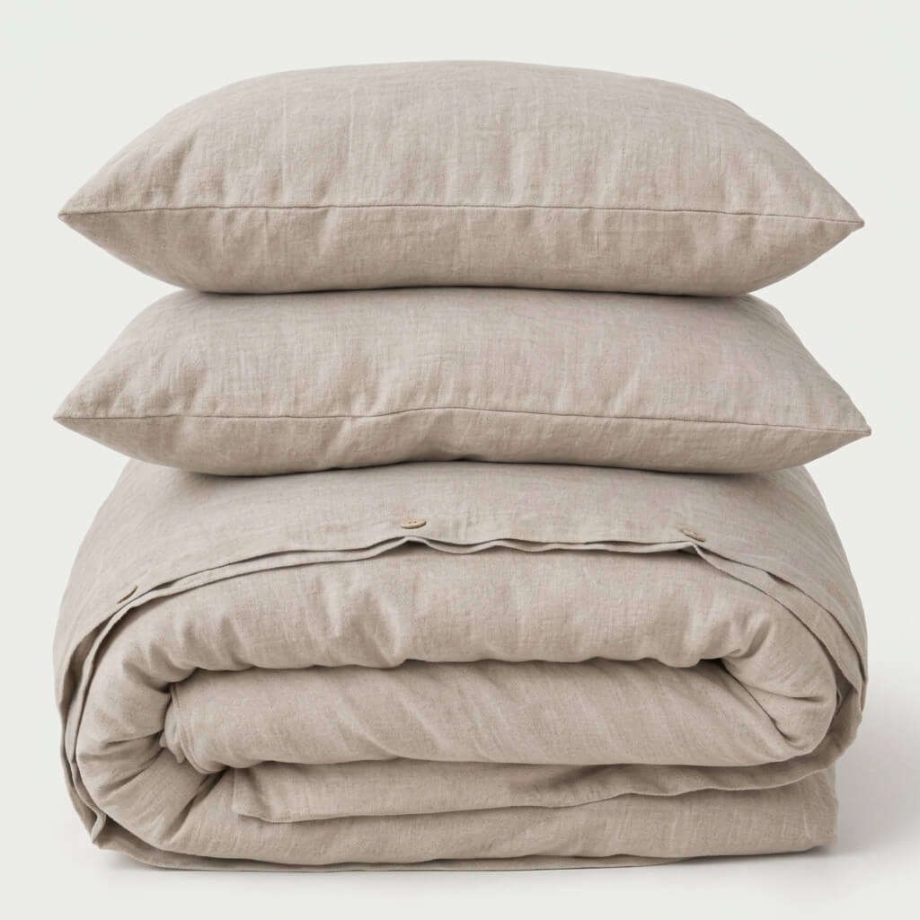 100% Hemp Handmade Duvet Cover - Natural Hemp