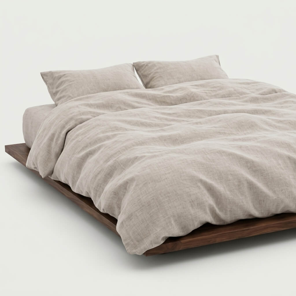 100% Hemp Handmade Duvet Cover - Natural Hemp
