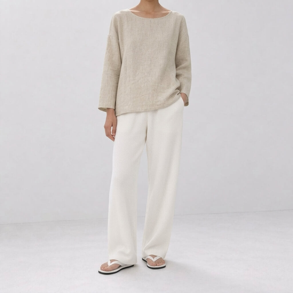 100% Hemp Classic Casual Wear Set - Natural Hemp