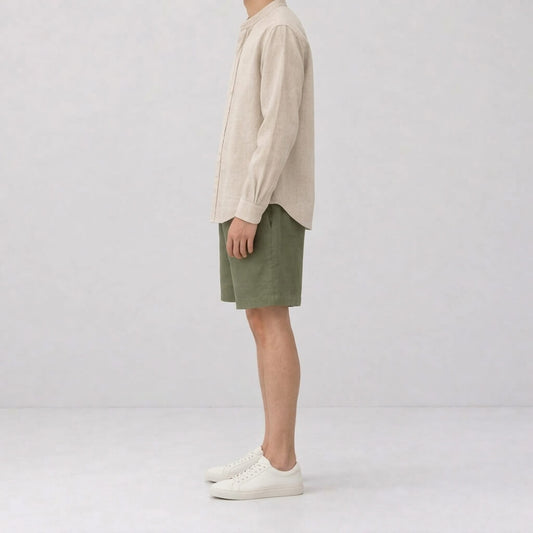 100% Hemp Handmade Men's Shorts - Sage