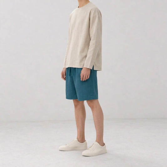 100% Hemp Handmade Men's Shorts - Bondi Blue