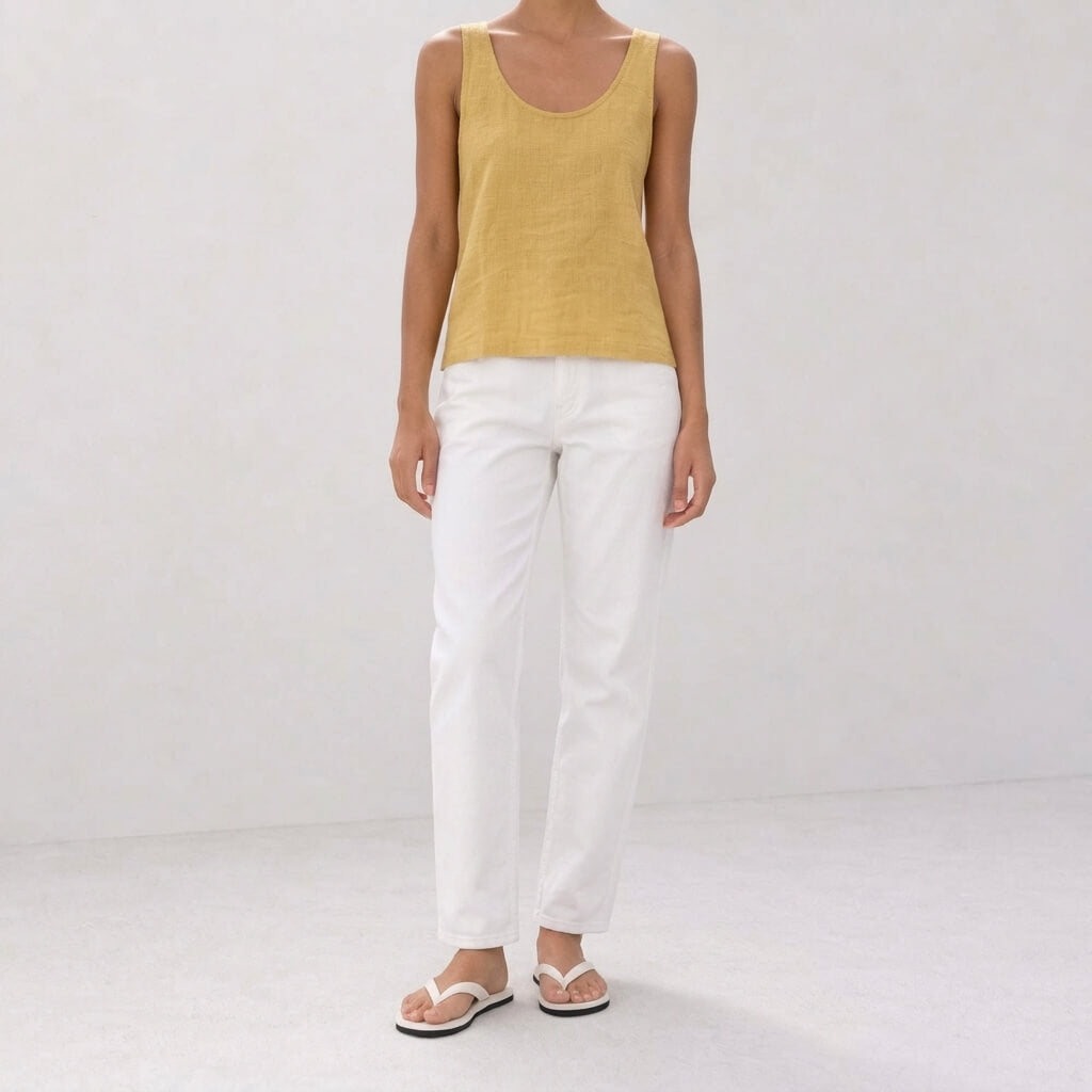 Rill 100% Hemp Handmade Sleeveless Tank Top