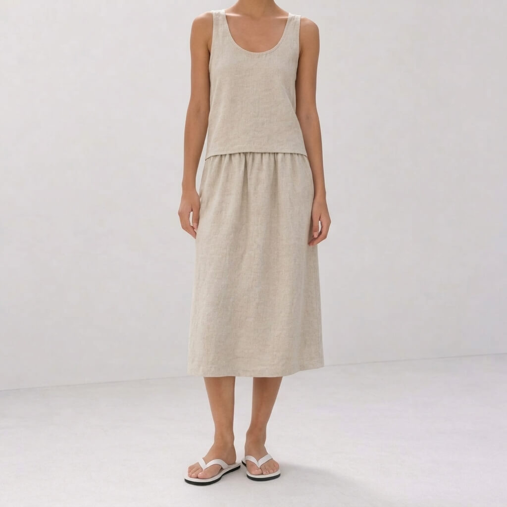 Rill 100% Hemp Handmade Sleeveless Tank Top