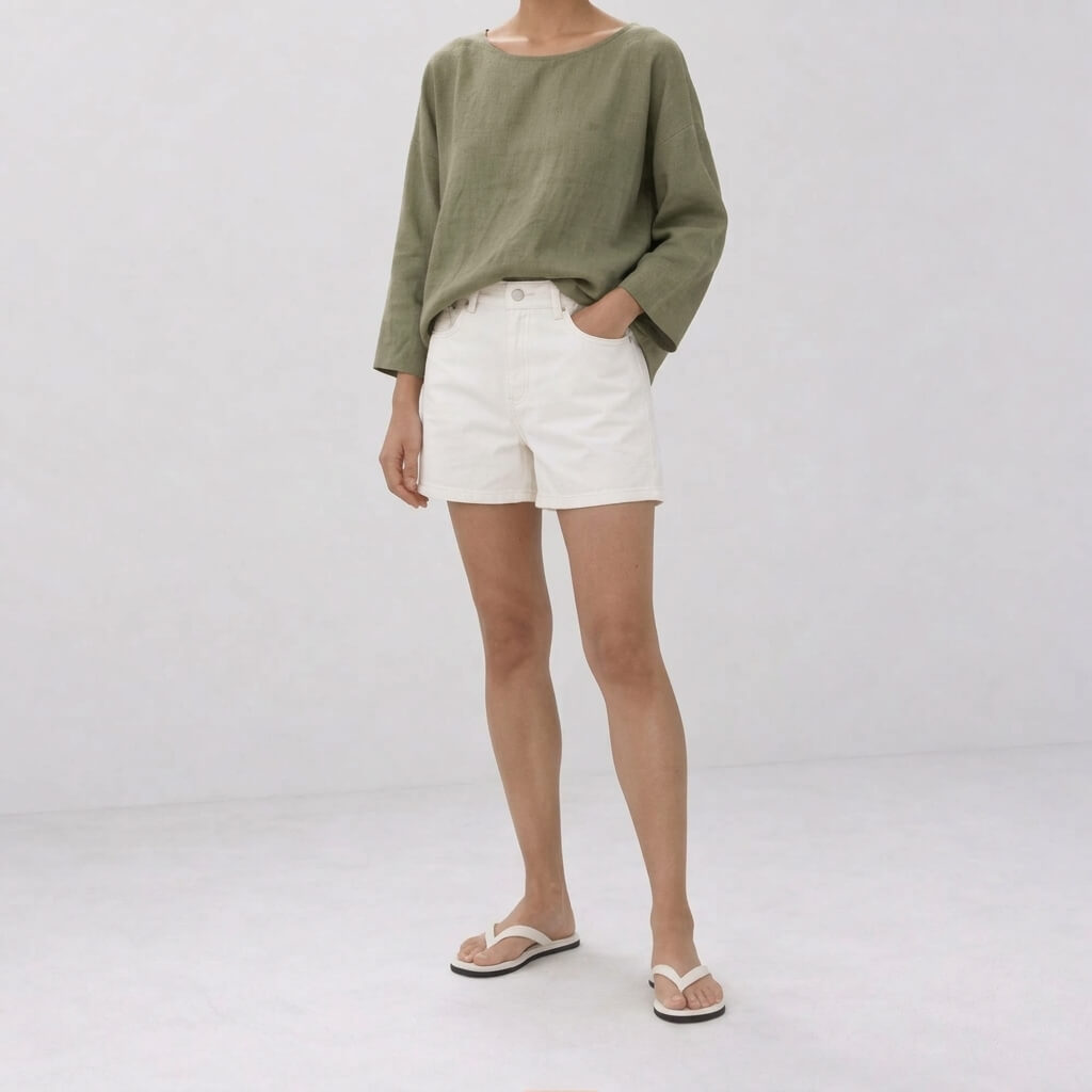 100% Hemp Classic Casual Wear Set - Sage