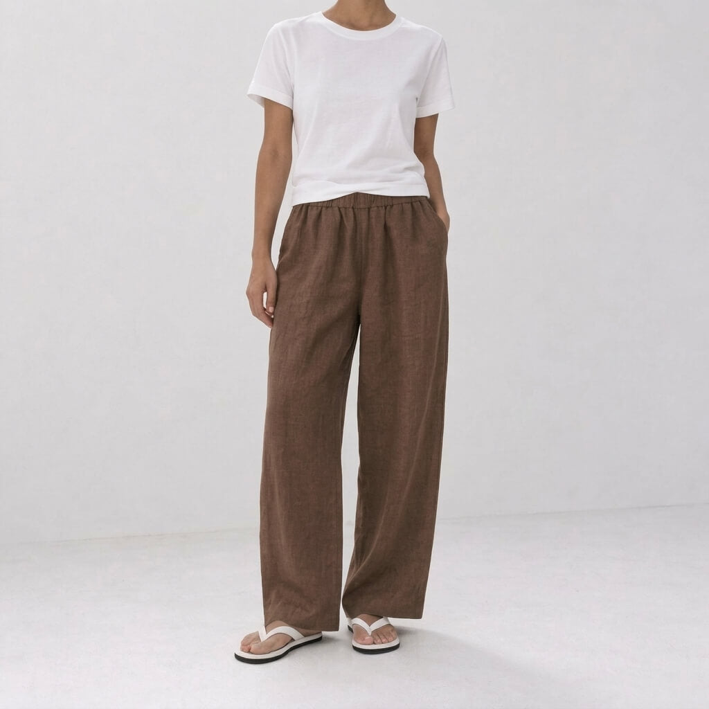 100% Hemp Classic Casual Wear Set - Terra Cotta