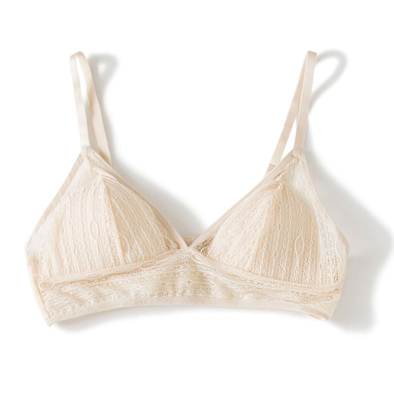 Triangle Lace Silk Bra| Handmade & Ethical Silk