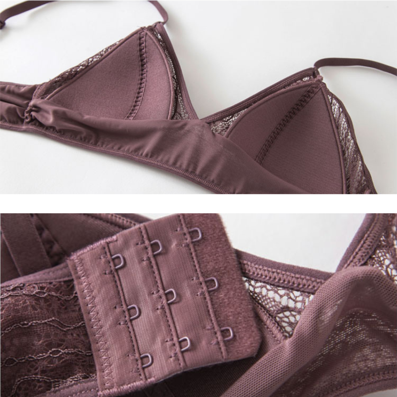 Triangle Lace Silk Bra| Handmade & Ethical Silk