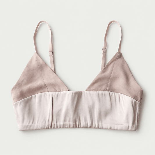Veil Unpadded Silk Bra - Pearl Nude