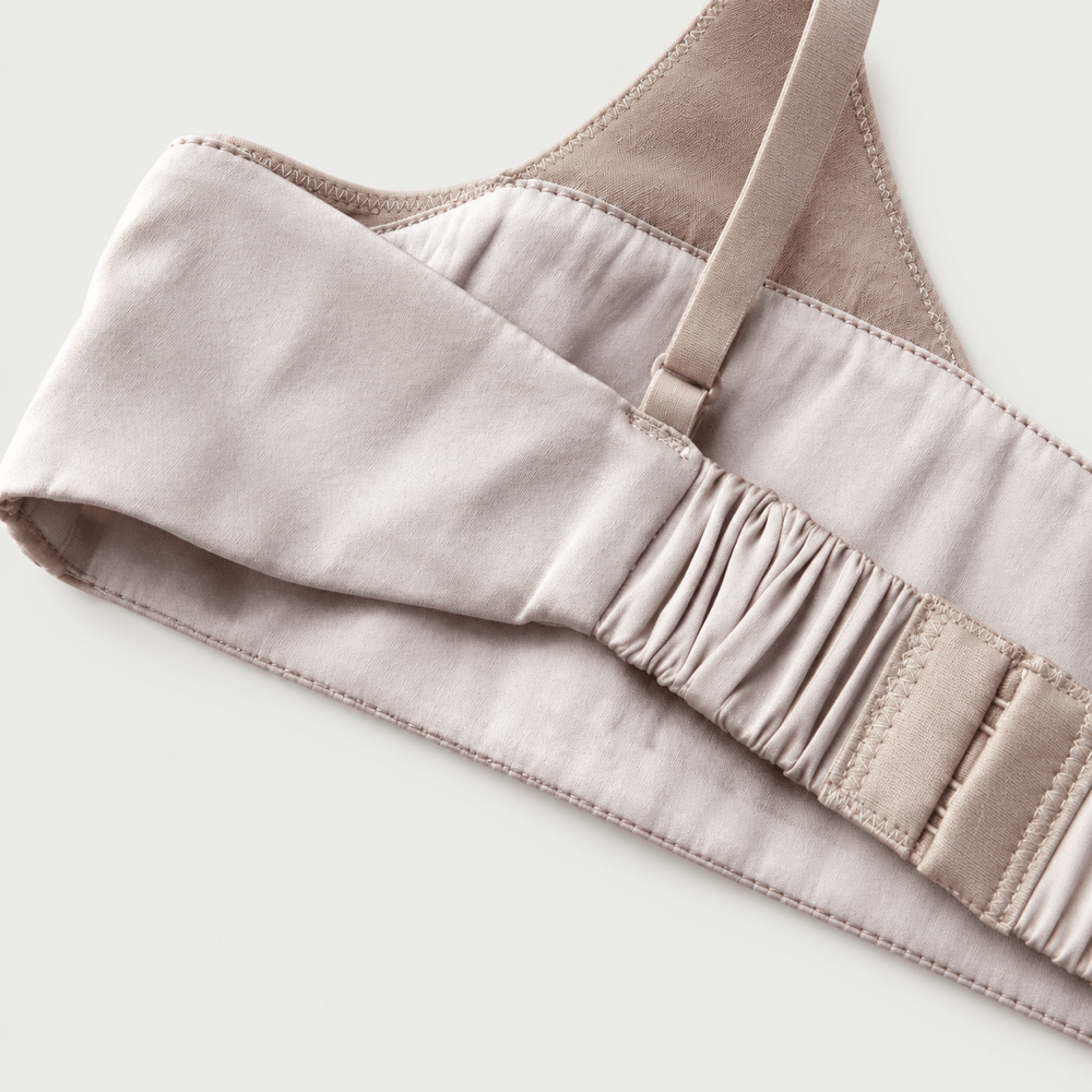 Veil 100% Knit Silk Handmade Triangle Bra - Pearl Nude