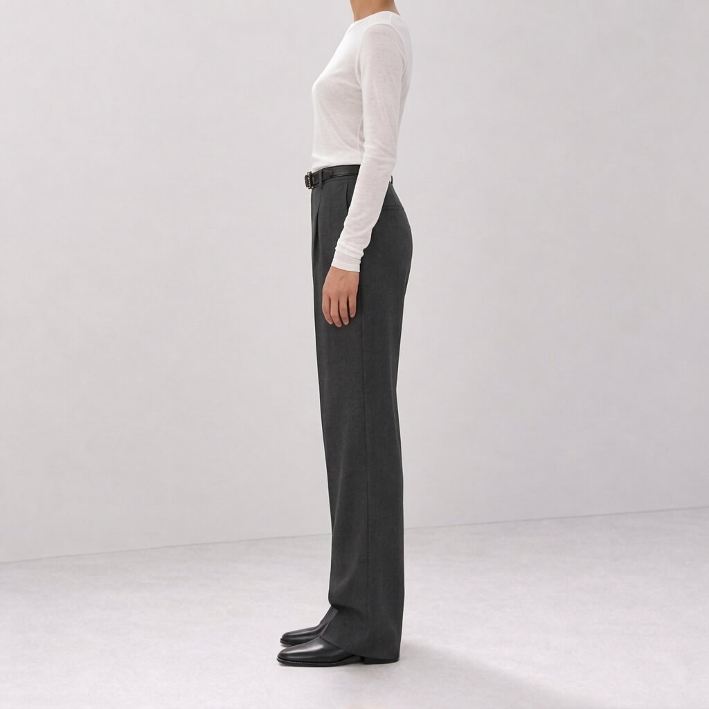 Silk-Blend Knit Long Sleeve Crew Neck Top - Ivory